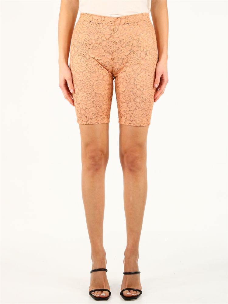 Isla cyclist shorts in lace with zip and hook closure on the back.The model is 170 cm tall and wears size 38IT