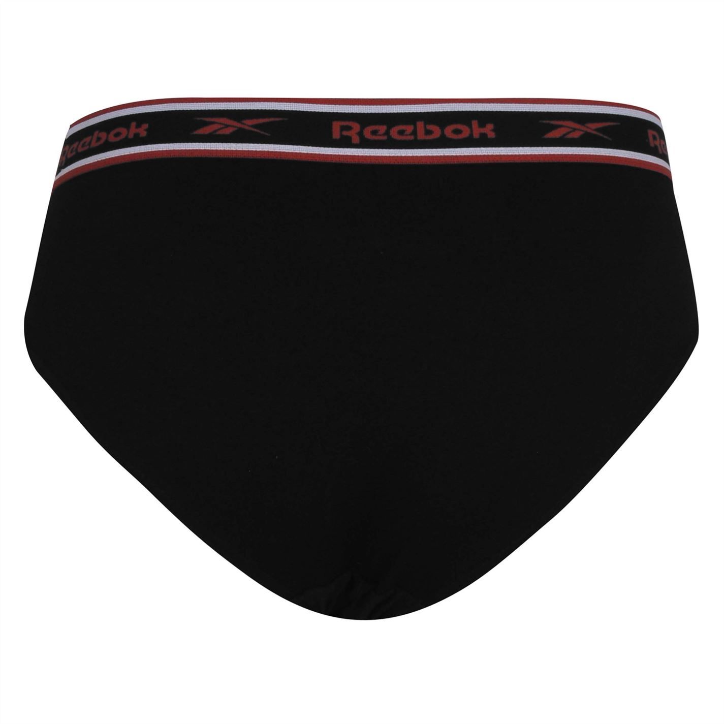 Reebok 3 Pack Cotton Elastane Briefs Men's These briefs from Reebok benefit from being crafted with a cotton and elastane rich blend which delivers incredible all-day comfort, while the elasticated waistband offers a snug fit and the Reebok branding completes the design. 95% Cotton/5% Elastane, Machine washable.