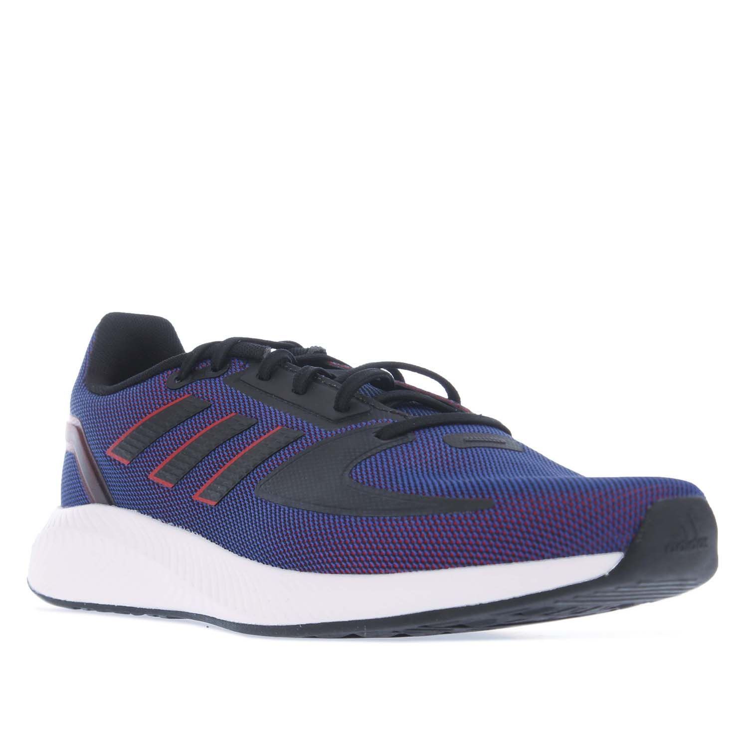 Mens adidas Runfalcon 2.0 Running Shoes in purple.- Sandwich mesh upper. - Lace closure.- Regular fit.- adidas logo on the tongue and heel.- Padded ankle collar. - Lightweight feel.- EVA midsole.- Supportive no-sew heel.- Durable outsole.- Textile and Synthetic upper  Textile lining  Synthetic sole. - Ref.: FY9627