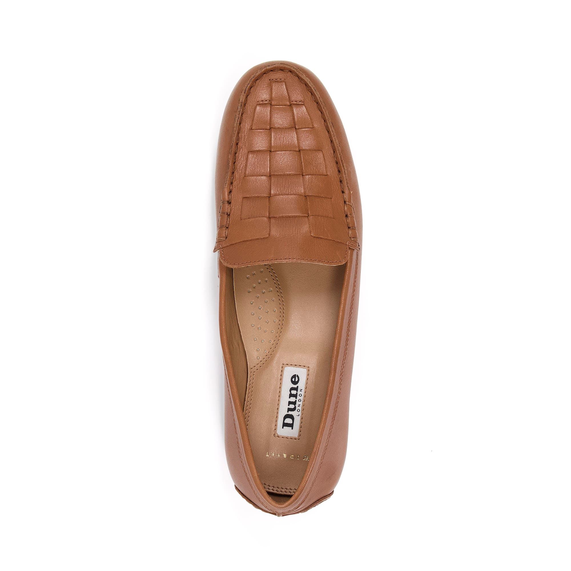 Meet your new easy-going style for everyday. These leather loafers are wonderfully comfortable and feature on-trend woven details.