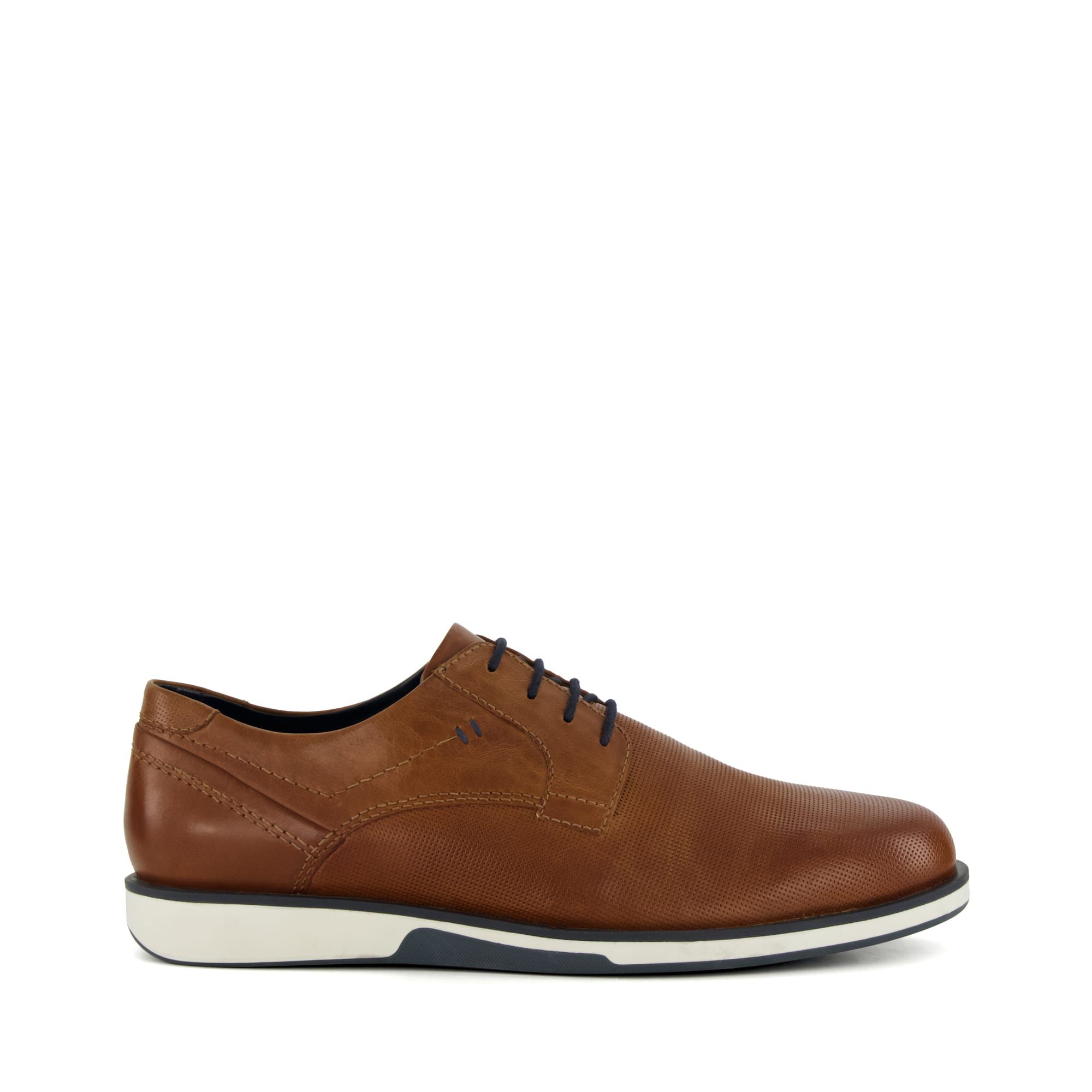 Dune Mens BRADFIELD Perforated Leather Casual Shoes