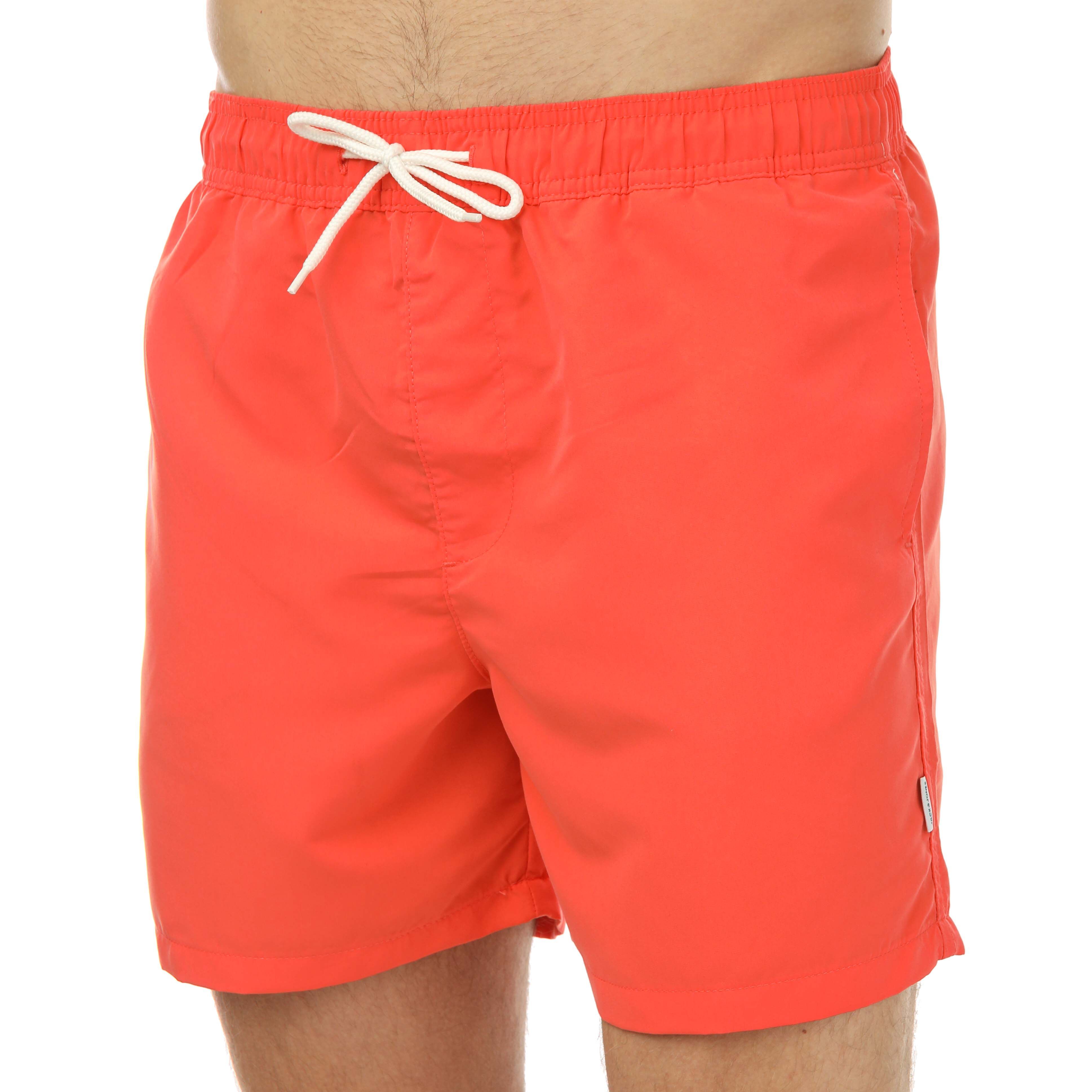 Men's Jack Jones Aruba Swim Shorts in Coral