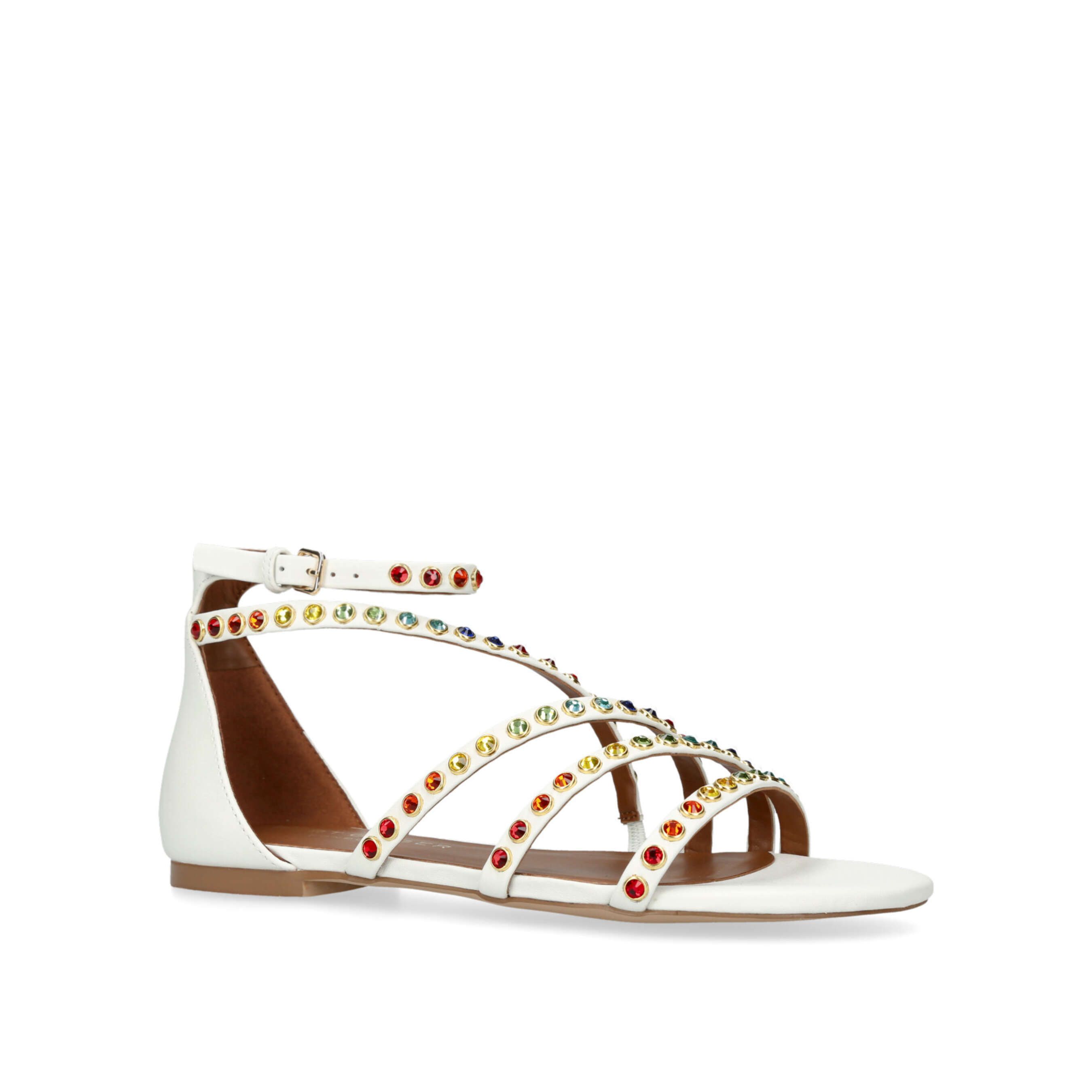 Kurt Geiger London Leather Kgl Hyde Flat Sandal Sandals