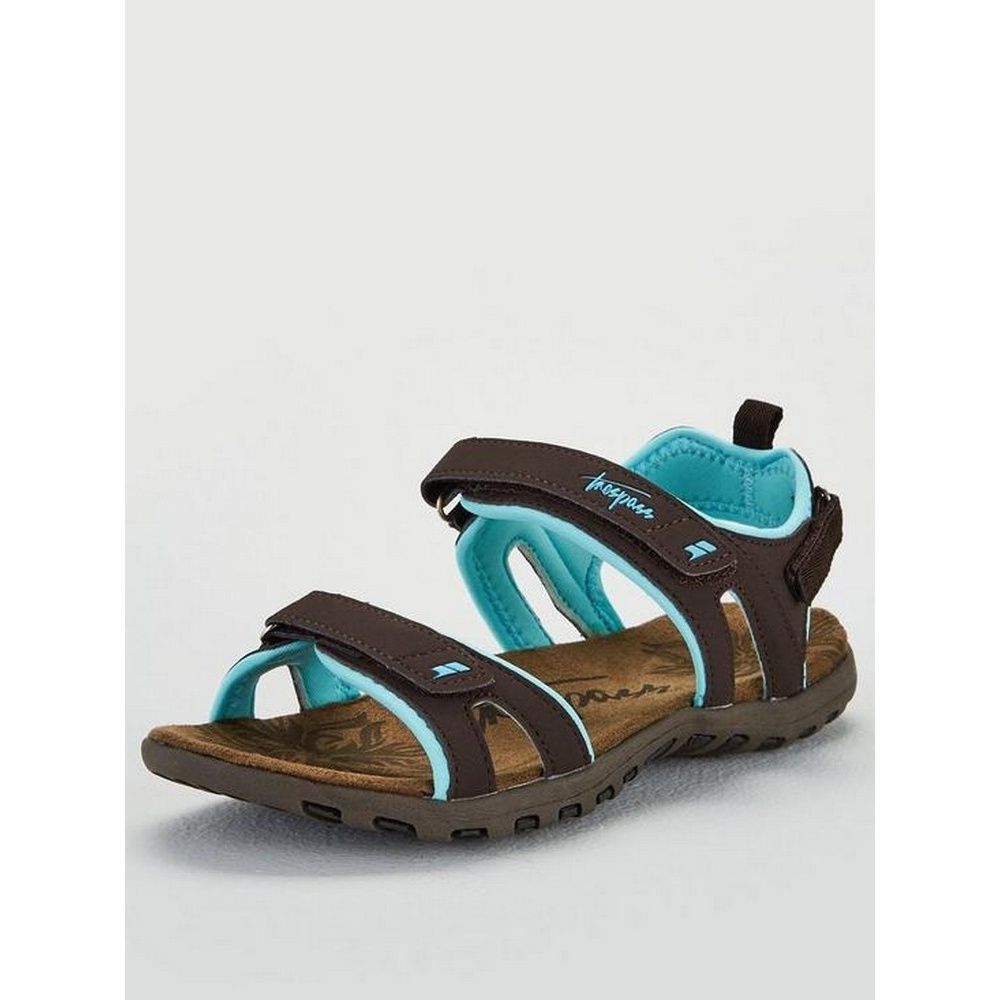 Active sandal. Fully lined upper with cushioning. Positive fit 3-point adjustment. Cushioned and moulded footbed. Durable traction outsole. Upper: PU/Textile, Midsole: Molded EVA, Outsole: TPR.