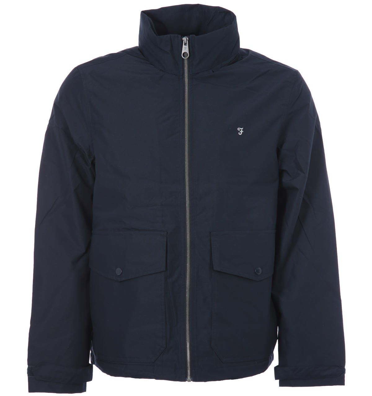 Farah Surrey Hooded Coat - True Navy