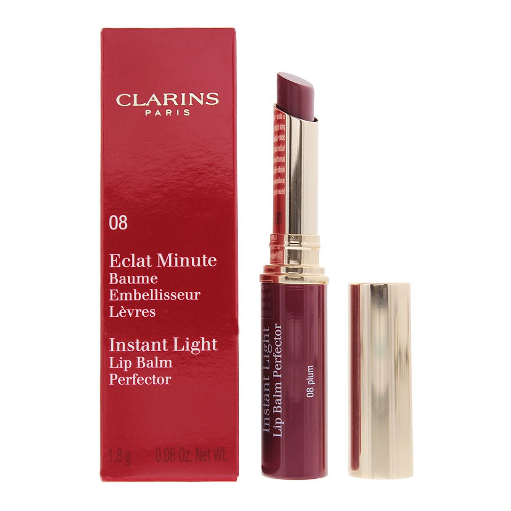 Clarins Instant Light No.08 Plum Lip Balm Perfector 1.8g