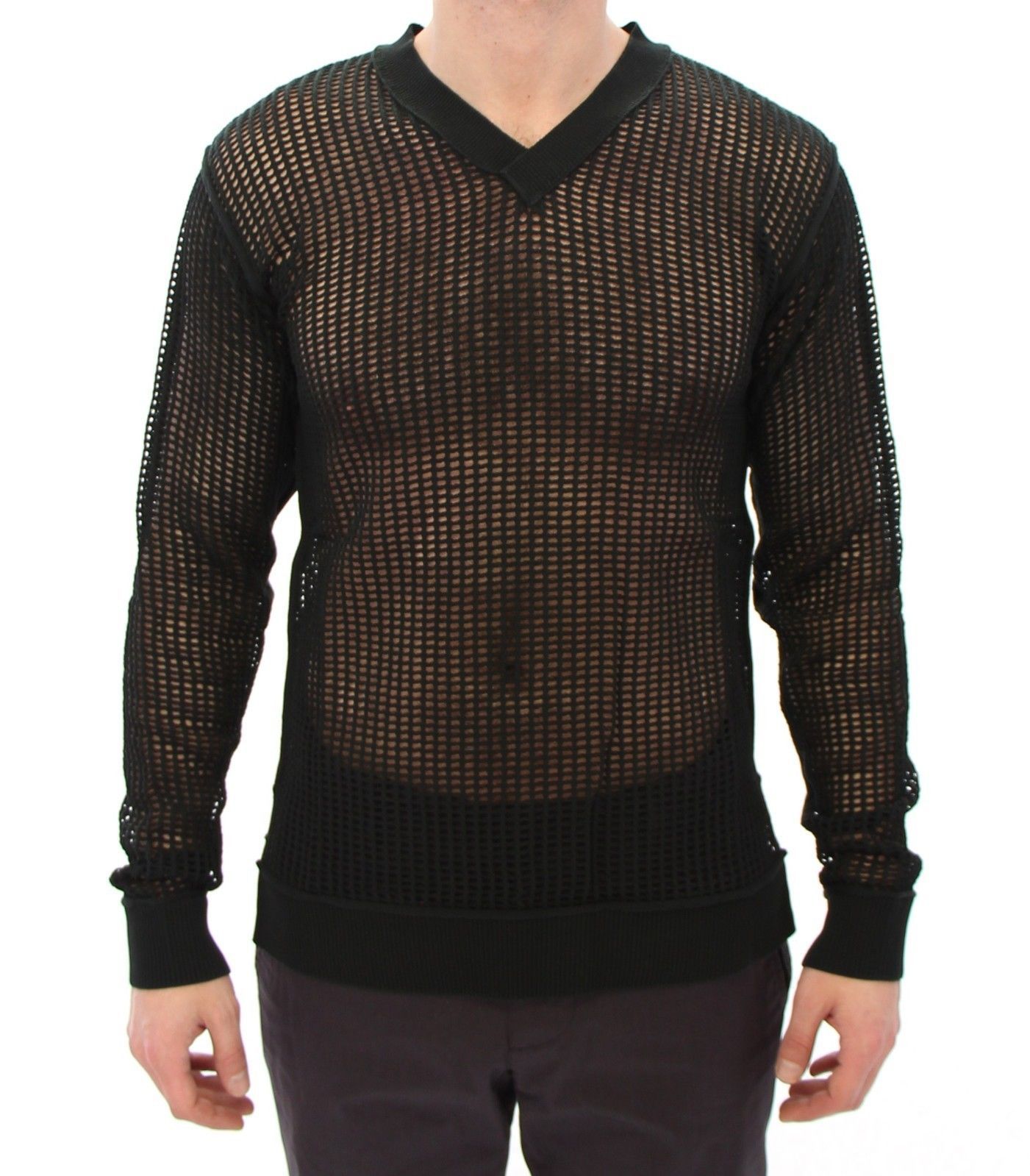 Dolce & Gabbana Green Wool Knit Crew Neck Pullover Sweater