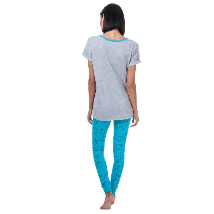 Womens Me To You Tatty Teddy Pyjamas in blue.<BR><BR>Top:<BR>- Grey marl cotton rich t-shirt.<BR>- Contrast ribbed wide round neck.<BR>- Short sleeves with turn-back cuffs.<BR>- Large Tatty Teddy graphic printed to front.<BR>- Measurement from shoulder to hem: 25in approximately.<BR>- 92% Cotton  8% Polyester.  Machine washable.  <BR><BR>Bottoms:<BR>- Blue cotton rich pyjama bottoms with allover Tatty Teddy print.<BR>- Elasticated waist.<BR>- Ribbed cuffs.<BR>- Inside leg length measures 31in approximately.<BR>- 100% Cotton.  Machine washable.  <BR>- Ref: 29722<BR><BR>Measurements are intended for guidance only.