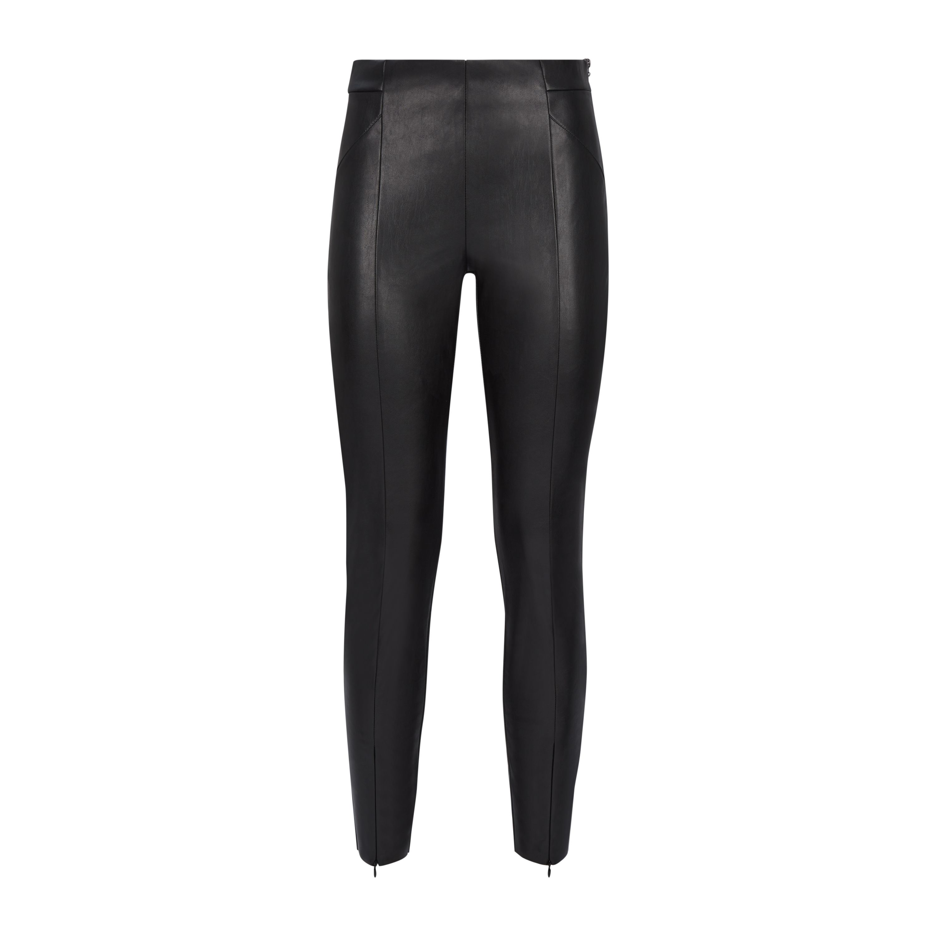 Cut to a slim line silhouette, elasticated waistband and finished with a ankle zip opening. These skinny fit leggings will be your go-to all season long. Wear with a knitted jumper and chunky boots to complete the look.