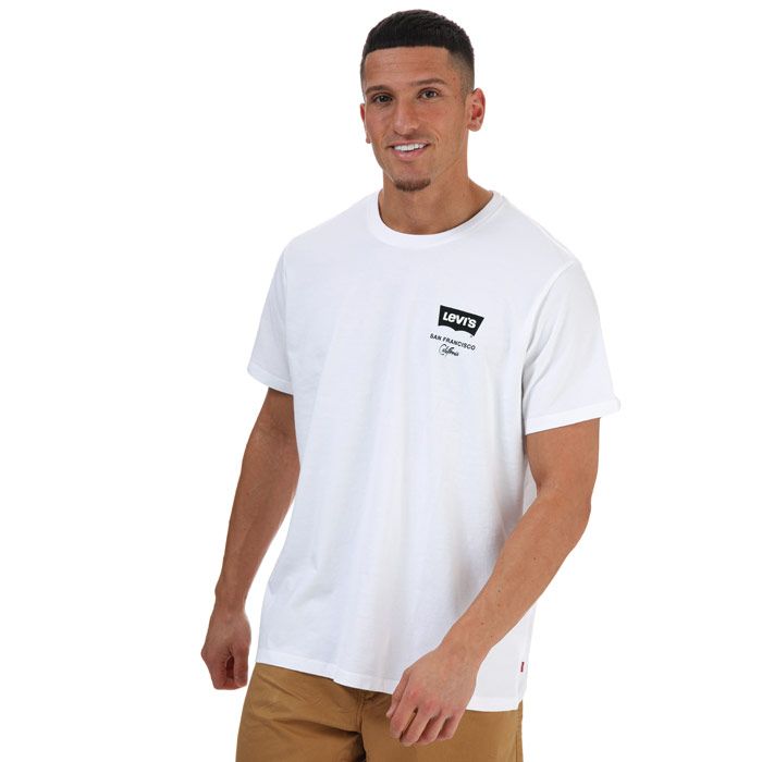 Men's Levis Graphic Housemark T-Shirt in White