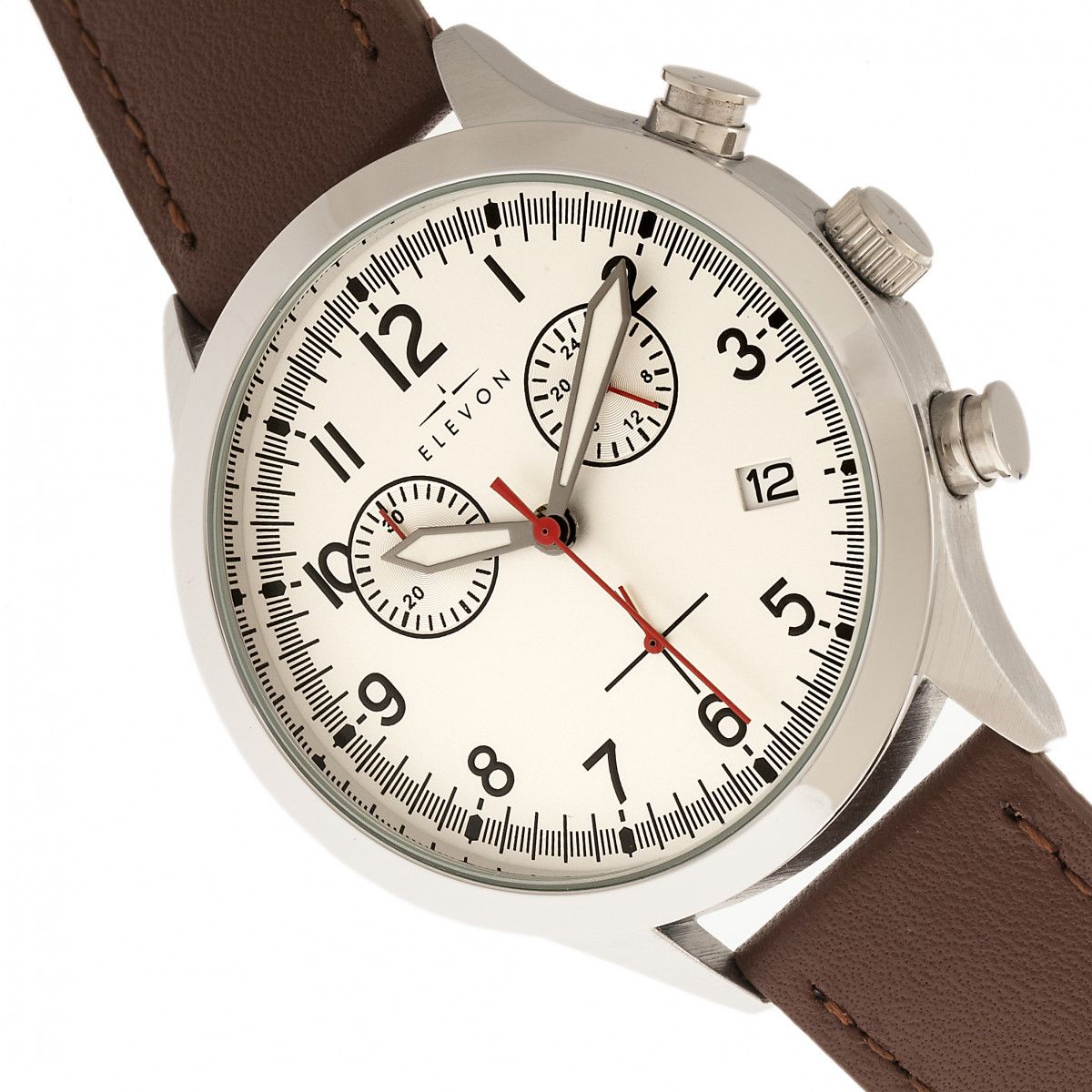Elevon Antoine Chronograph LeatherBand Watch w/Date