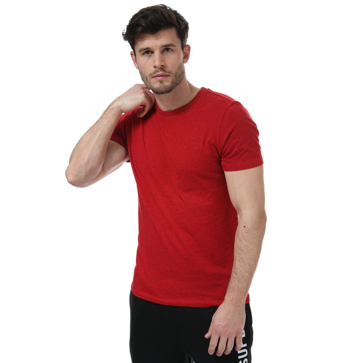 Superdry geborduurd Vintage T-shirt voor heren, rood