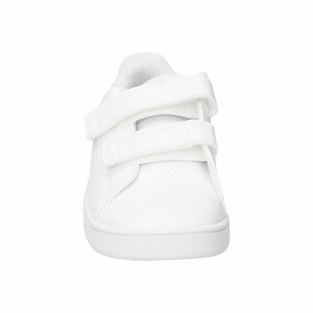 Adidas Regular Fit Kids Infants Trainers.      
Hook-and-loop Strap Closure.      
An Adjustable Strap Closure Keeps Them Feeling Snug and Locked in.      
Little Ones Will Be Ready to Rally in These Infants' Shoes.      
They Make First Steps Simple with a Grippy Sole That Keeps Them Moving.      
The Leather-like Upper Has a Stripped-down Look and Easy on-and-off Straps.
