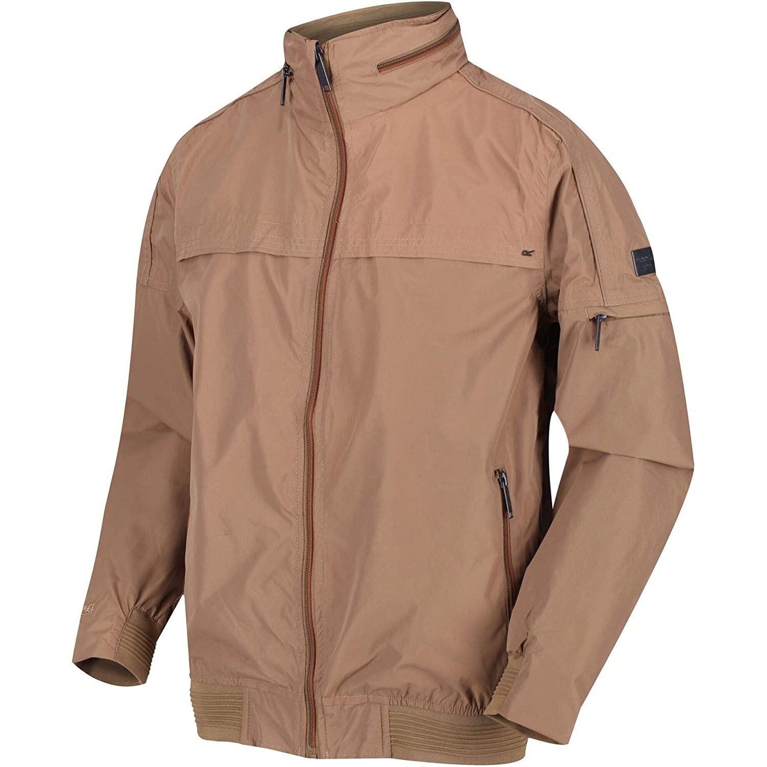 Waterproof and breathable polyester fabric. Durable water repellent finish. Taped seams. Internal security pocket. Lightweight concealed hood with adjusters. Ribbed inner collar, cuffs and hem. 2 zipped lower pockets. Size/Chest (ins) S-37-38 inches, M-39-40 inches, L-41-42 inches, XL-43-44 inches, 2XL-46-48 inches, 3XL-49-51 inches.