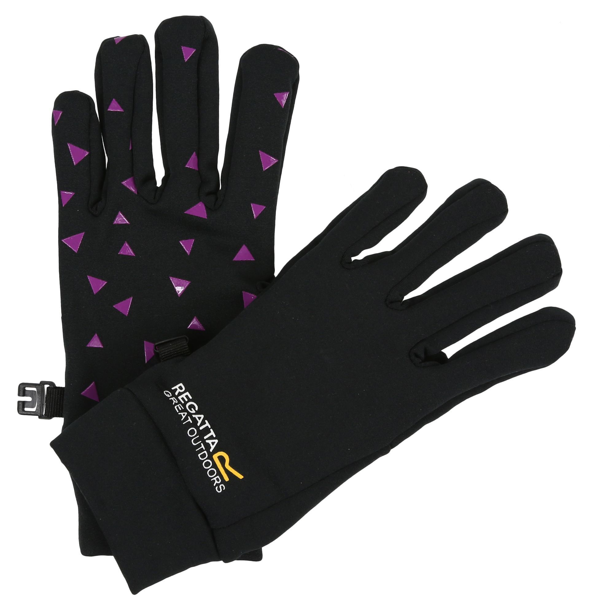 The kids Grippy Gloves use soft and stretchy fabric with high-grip rubber palms to keep hands warm without restricting their movement. 95% Polyester, 5% Elastane.