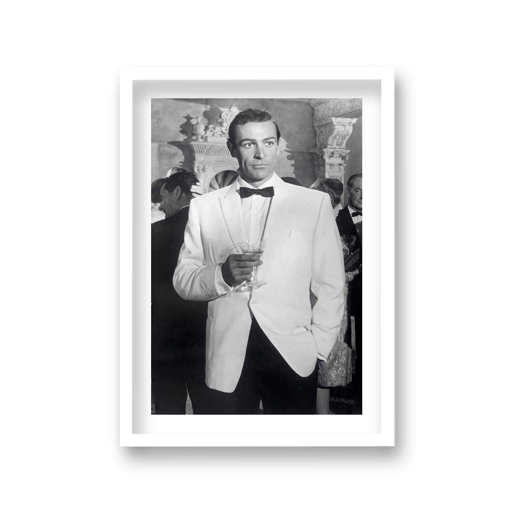 Sean Connery as James Bond in Iconic White Dinner Jacket Goldfinger