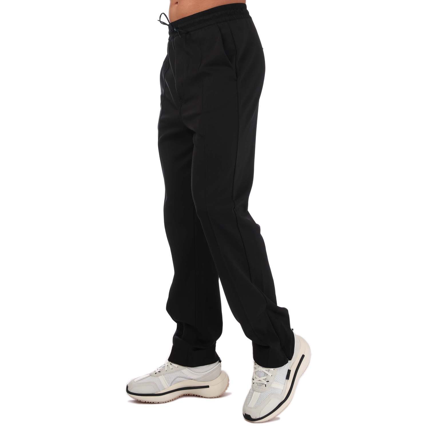 Men's Y3 Classic Straight Leg Track Pants in Black