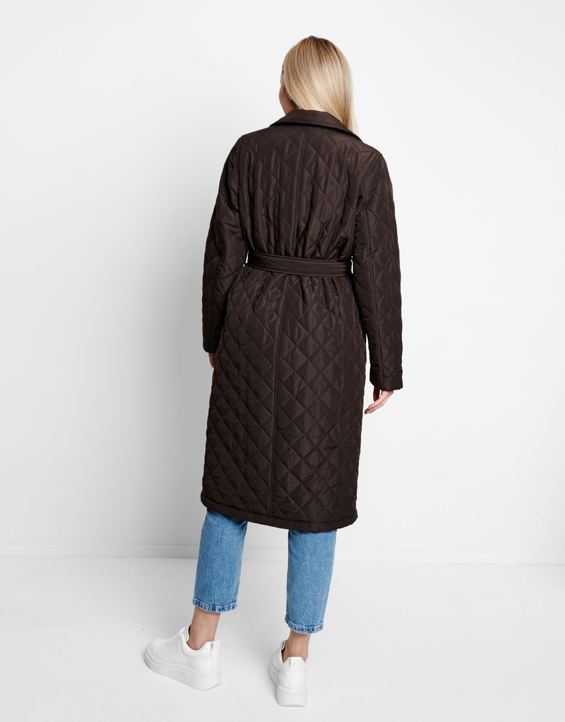 'Thea' Quilted Trench Coat