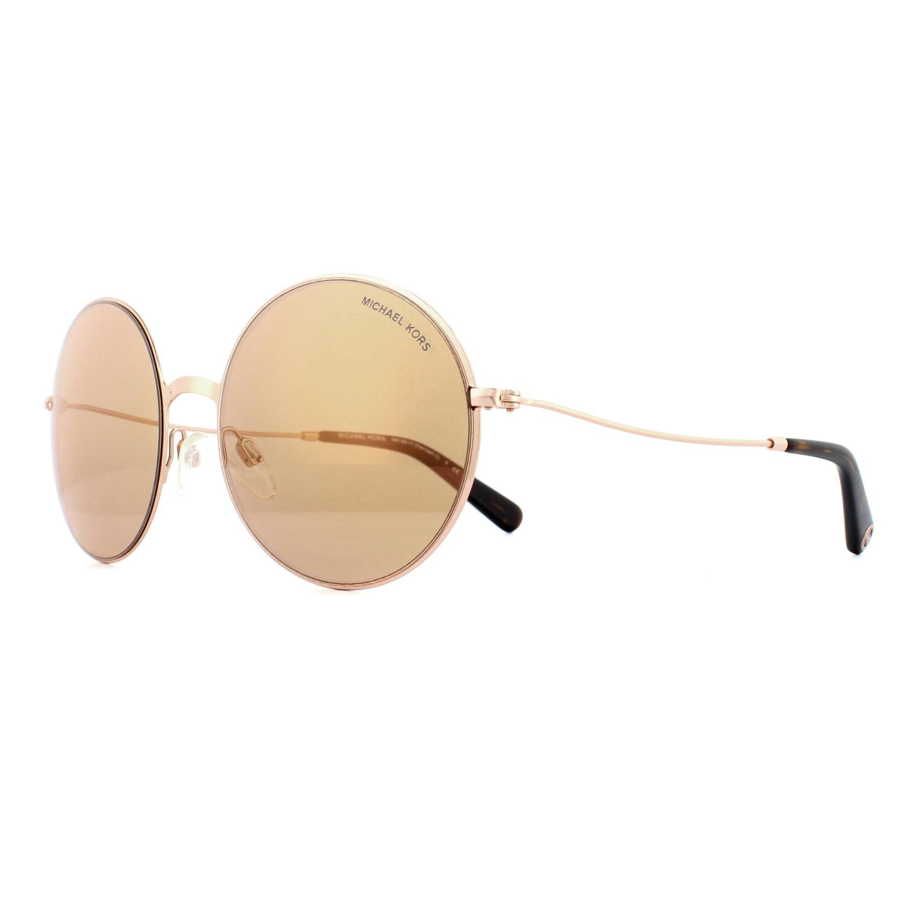 Michael Kors Sunglasses Kendall II 5017 1026R1 Rose Gold Rose Gold Flash   have a metal & plastic frame which is a Round shape and is for women