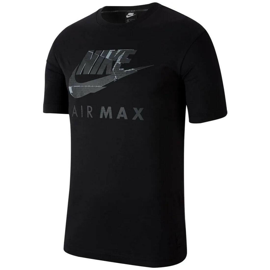 Nike Air Max Graphic Print Mens T Shirt Black