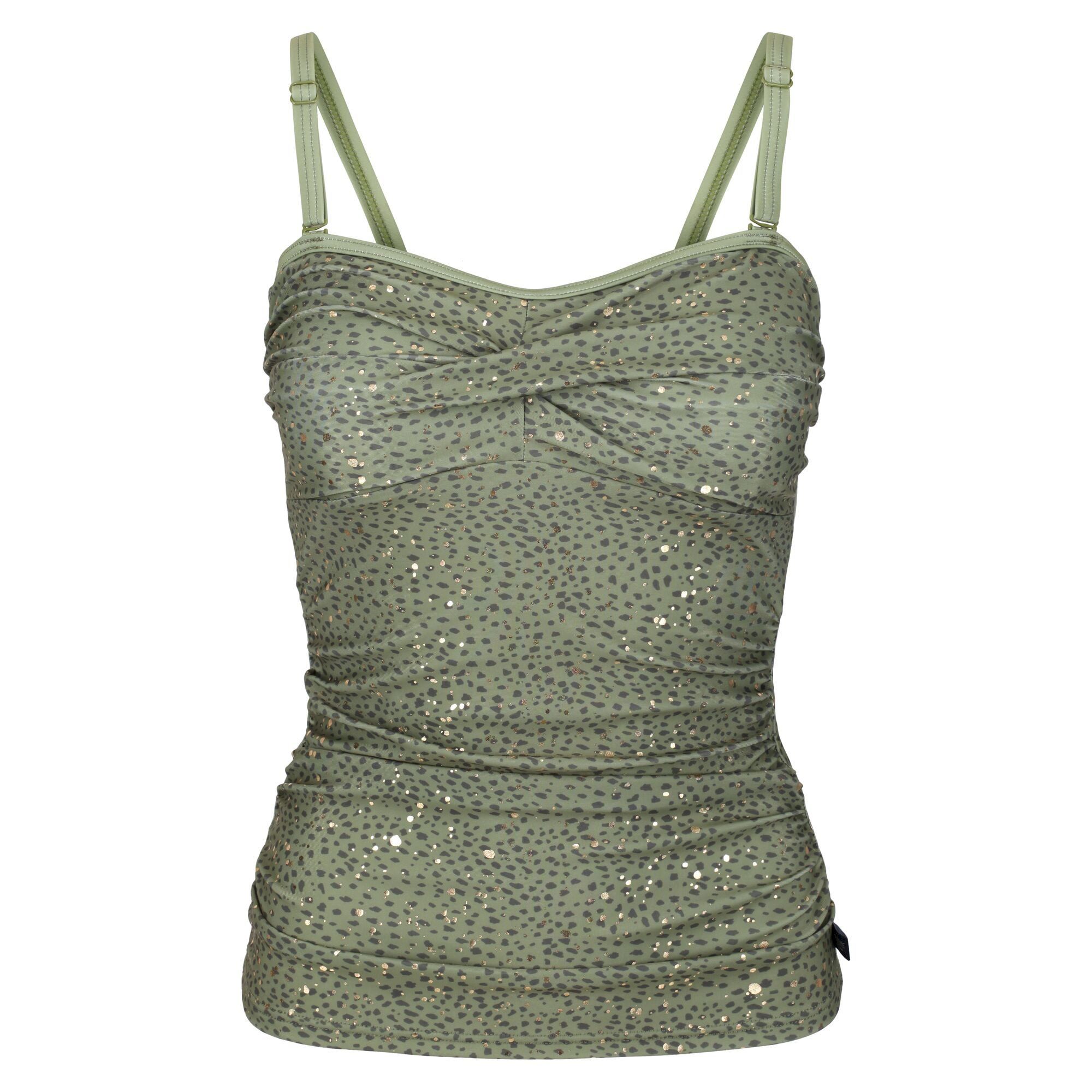 Regatta Dames/dames Aceana II Abstract Tankini Top (Groene velden)