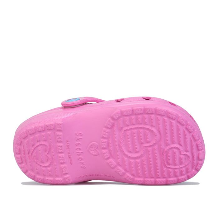 Girls' Skechers Infant Heart Charmer Clog Sandal in Pink