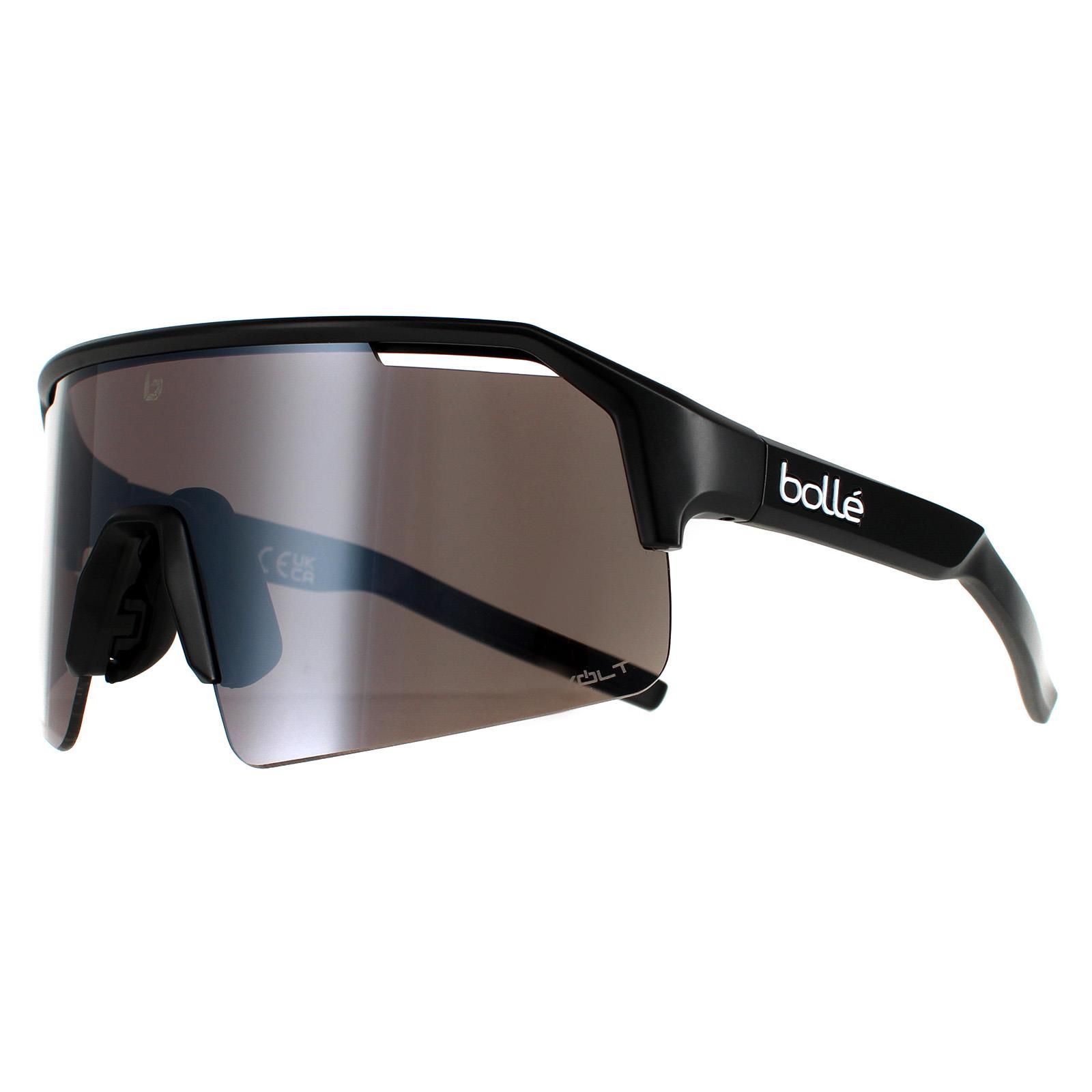Bolle Shield Unisex Matte Black Volt Gun C-Shifter  Bolle are from the Bolle performance collection designed for cycling but good for all sports. They have a large shield style lens with extra ventilation.
