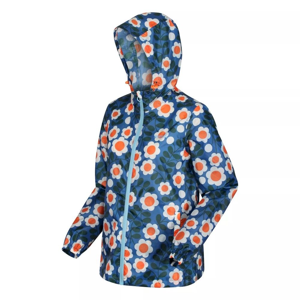 Fabric: Isolite. Design: Logo, Water Floral. All-Over Print, Packaway, Taped Seam, Taped Seams. Fabric Technology: Breathable, Isolite 5000, Lightweight. Cuff: Elasticated. Neckline: Hooded. Sleeve-Type: Long-Sleeved. Hood Features: Grown On Hood, Toggle Adjuster. Pockets: 2 Lower Pockets, Zip. Fastening: Full Zip.