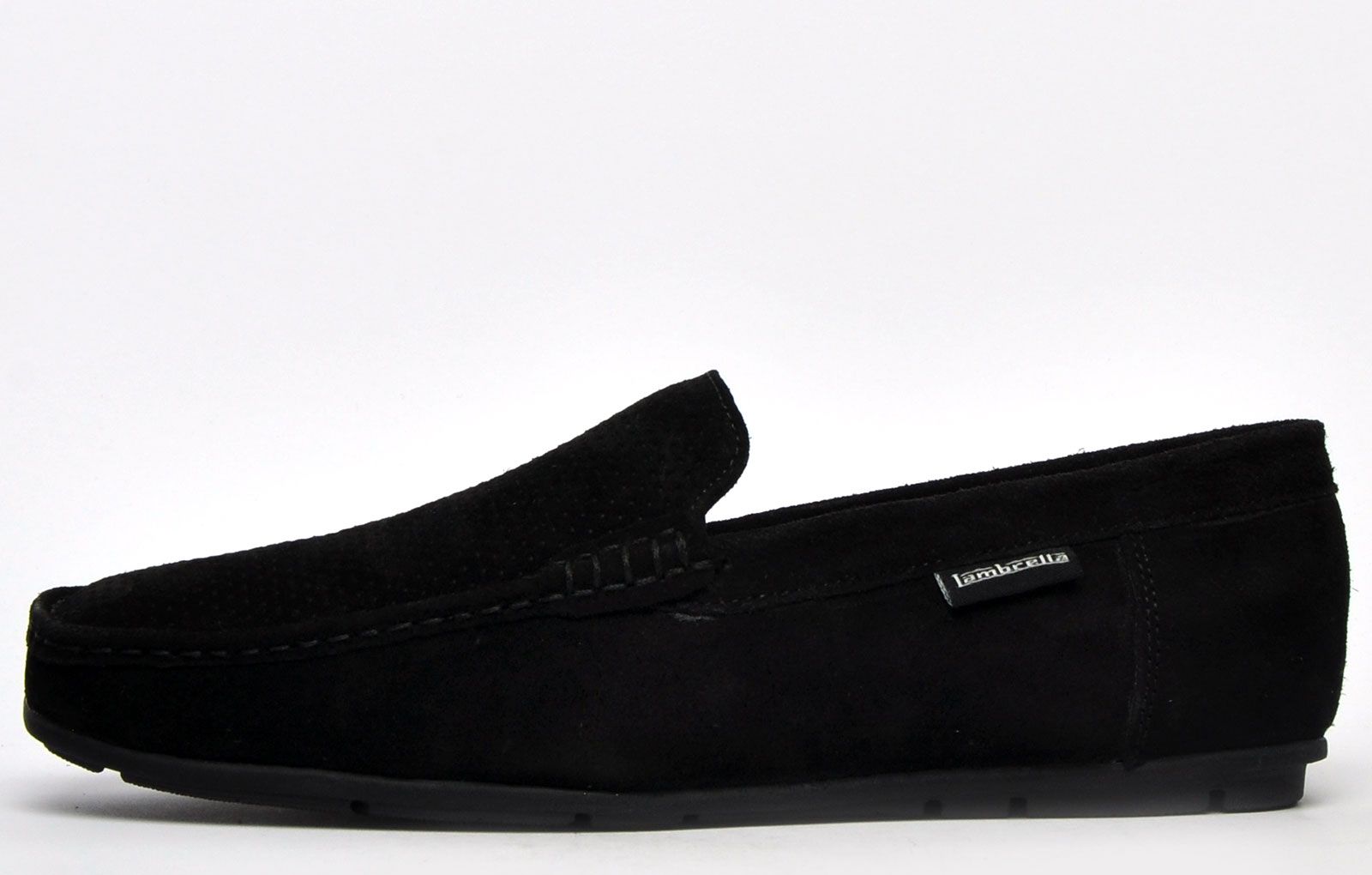 An essential for the fashion-conscious gent, these Scoot mens Lambretta suede leather loafers are a true wardrobe staple. Boasting effortless charm, these mens slip-ons are presented in a black suede leather upper ensuring a quality finish that will compliment any outfit. A hardwearing rubber outsole ensures grip and durability on a variety of surfaces, ensuring long lasting wear that wont let you down.
 Versatile in nature, the Scoot can be easily dressed up for those more formal occasions or teamed up with any smart casual attire for the ultimate sophisticated look.
 - Premium suede leather upper
 - Designer stitch detailing throughout 
 - Durable grippy outsole 
 - Easy slip on / off