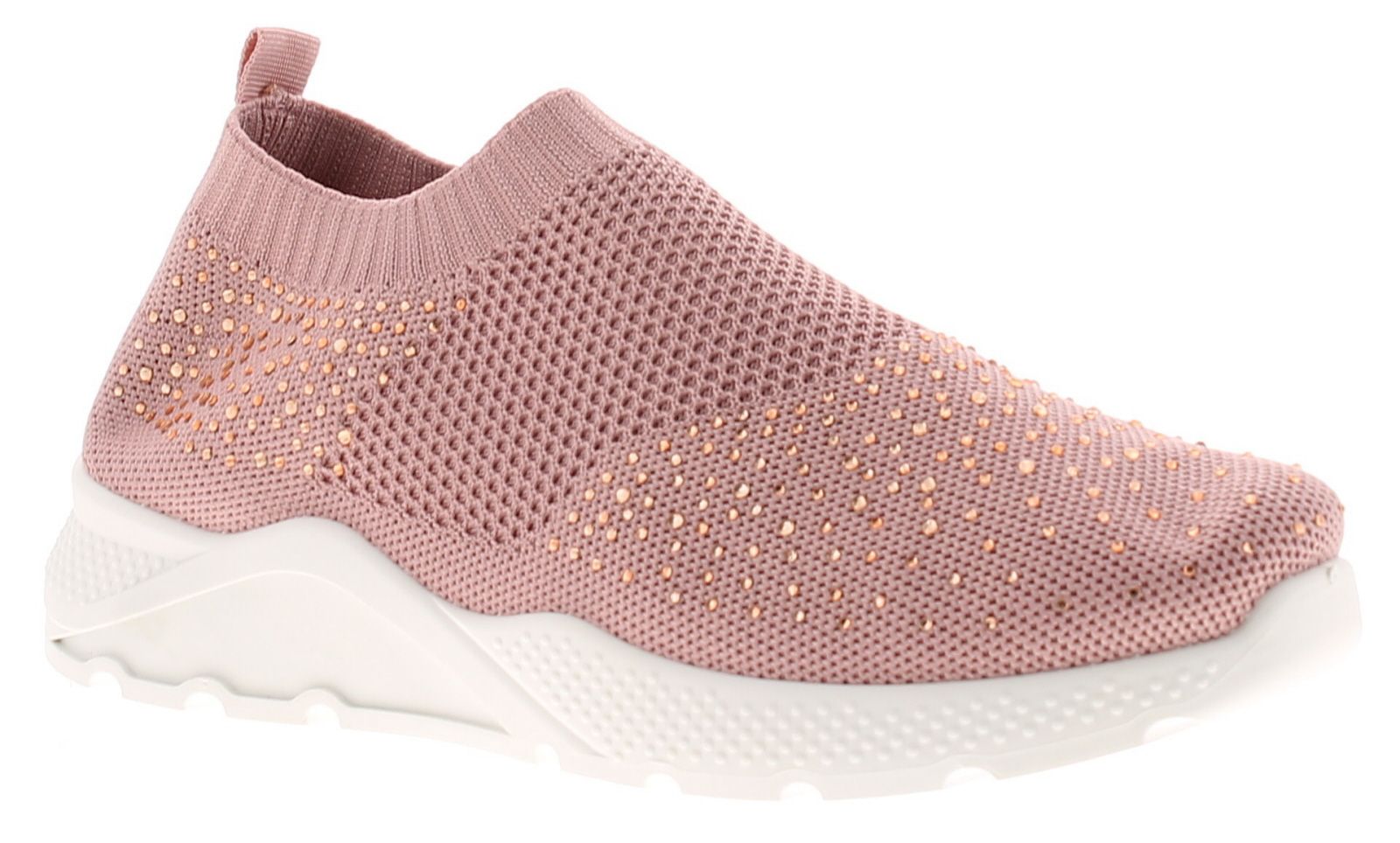 diamante slip on trainers