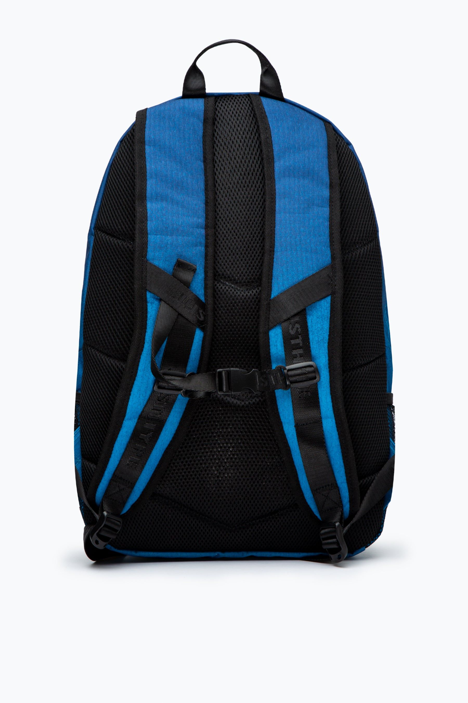 The HYPE. Blue Speckle Fade Military Patch Maxi Backpack is the perfect transporter for all your back to school, work, or gym essentials. Designed with embossed inside lining and compartments to keep your essentials in their own compartments. This is a backpack from our maxi range, with extra storage space to transport the extra goods you need. Boasting the HYPE. logo on a raised rubber badge, branded zips and straps are designed to offer supreme comfort. Please ensure you wipe clean only.