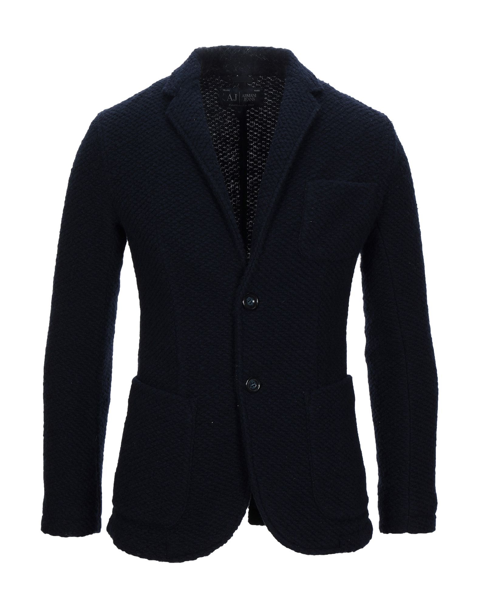 baize, no appliqués, basic solid colour, multipockets, single chest pocket, button closing, lapel collar, single-breasted , long sleeves, unlined