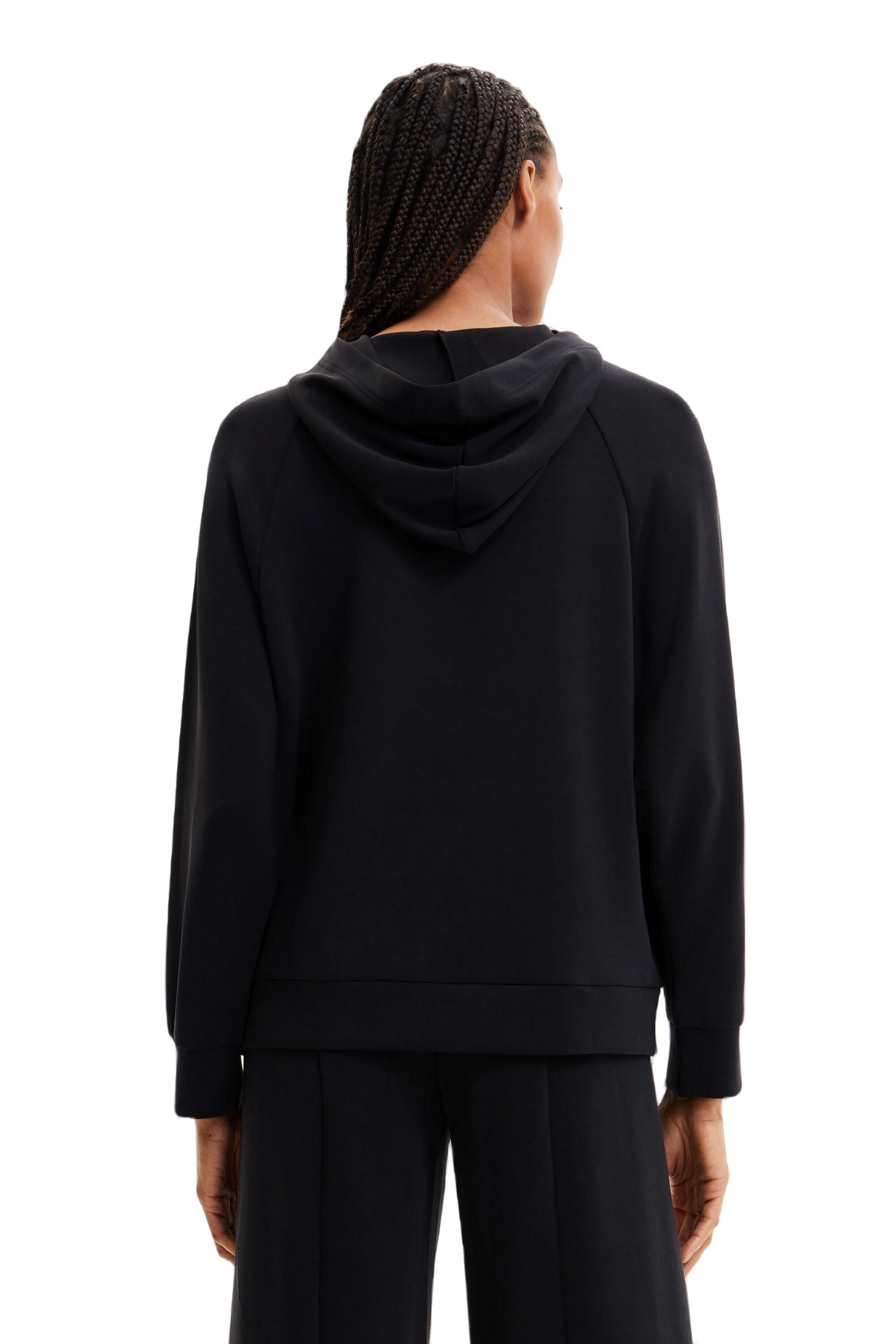 Brand: Desigual   Gender: Women   Type: Sweatshirts   Color: Black   Pattern: Print   Sleeves: Long Sleeve   Collar: Hood   Pockets: Front Pockets   Season: Fall/winter