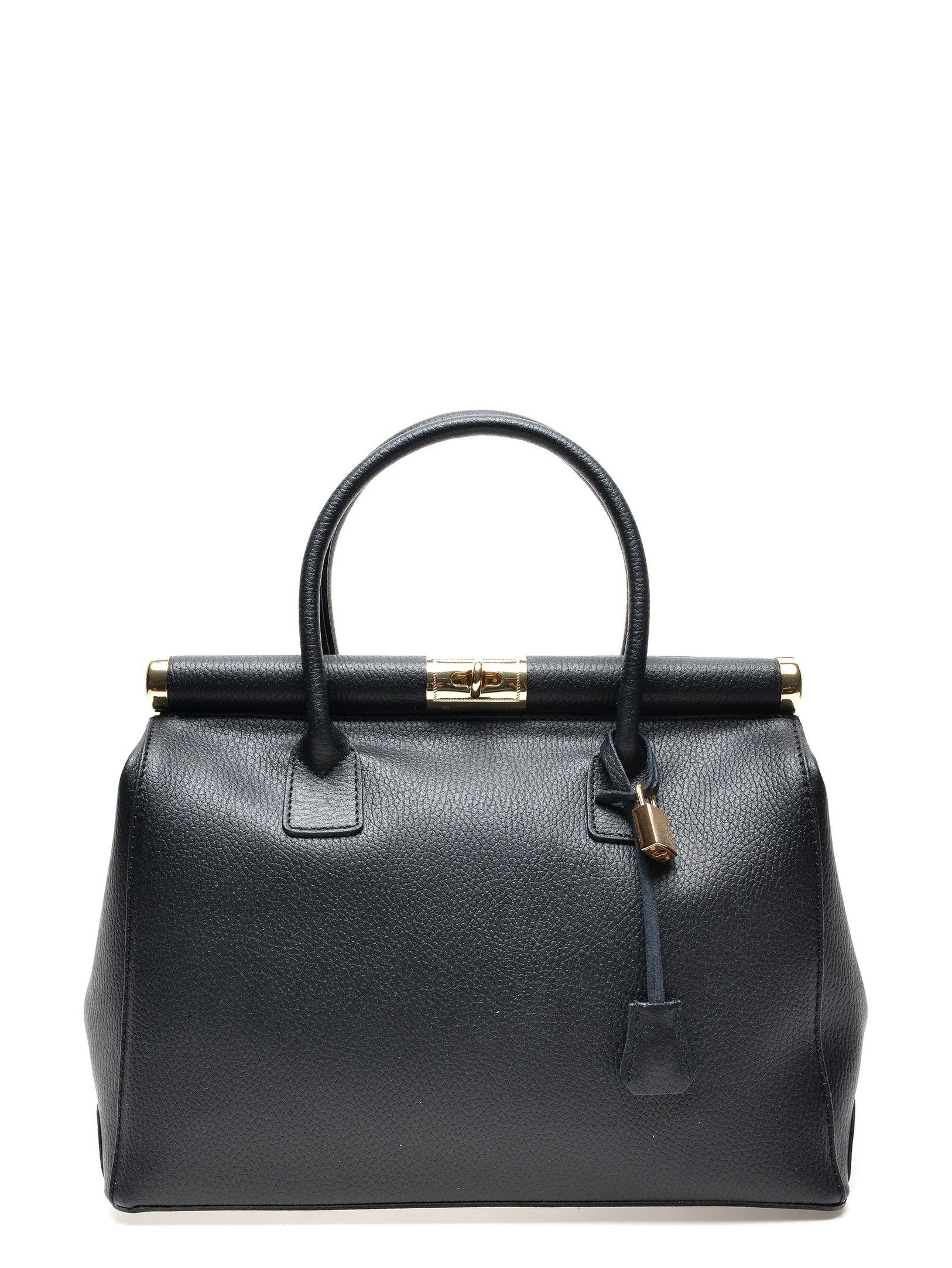 Handbag
100% cow leather
Top clasp closure
Double compartment bag
Interior zip pocket
Dimensions(L):26x35x16 cm
Handle: 40 cm
Shoulder strap:110 cm