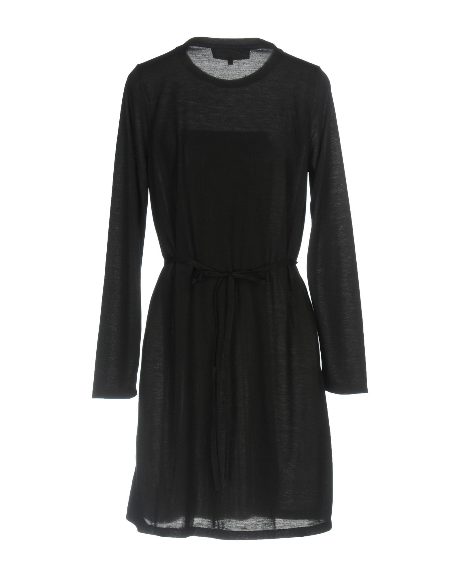 jersey, lacing, solid colour, round collar, long sleeves, no pockets, unlined, no fastening, dress