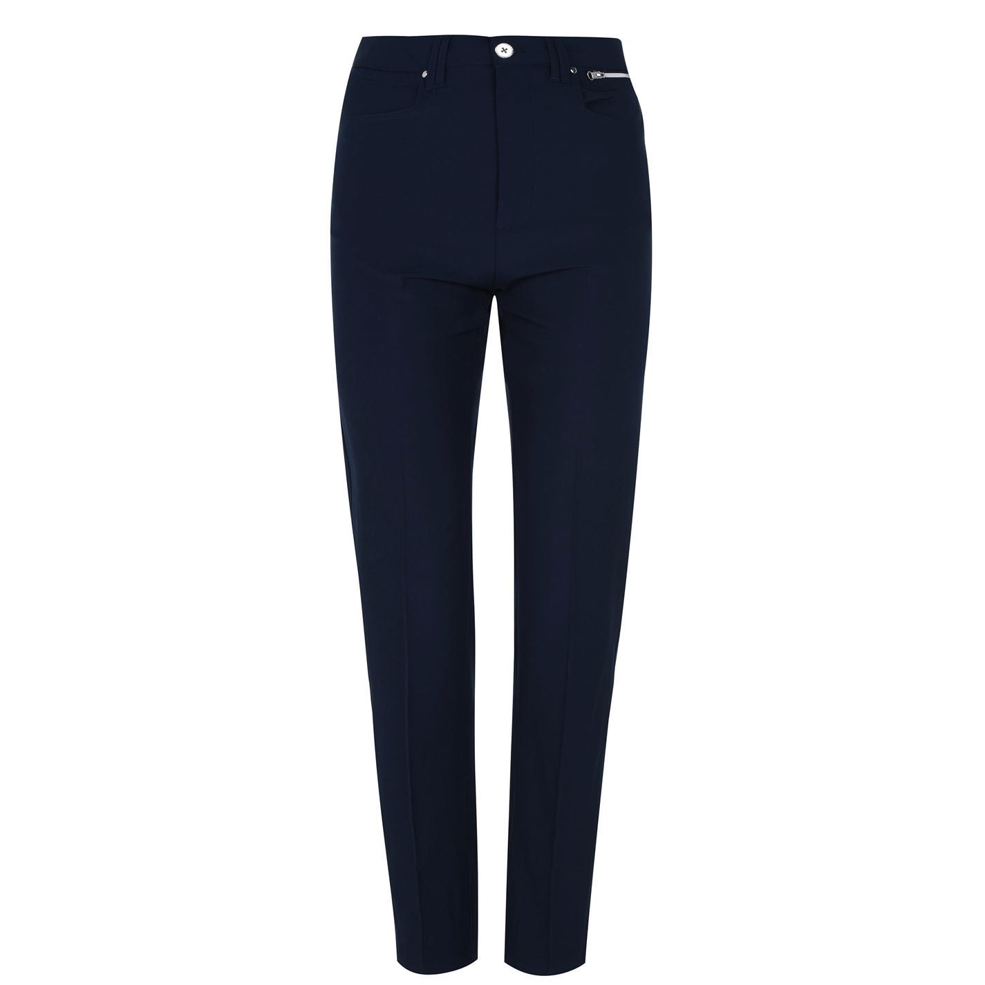 Slazenger Womens Golf Trousers Pants Buttoned Waist Zip Fly Standard