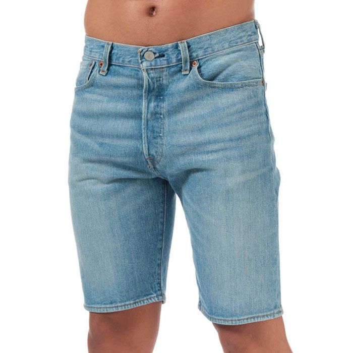Mens Levi’s 501 Original Shorts in pepperoni.<BR><BR>- Classic 5 pocket styling. <BR>- Signature button fly fastening. <BR>- Comfortable stretch denim construction.<BR>- Straight leg.<BR>- Sits at waist.<BR>- Inside leg length measures 10in approximately.<BR>- 99% Cotton  1% Elastane. Machine washable.<BR>- Ref: 36512-0096<BR><BR>Measurements are intended for guidance only.