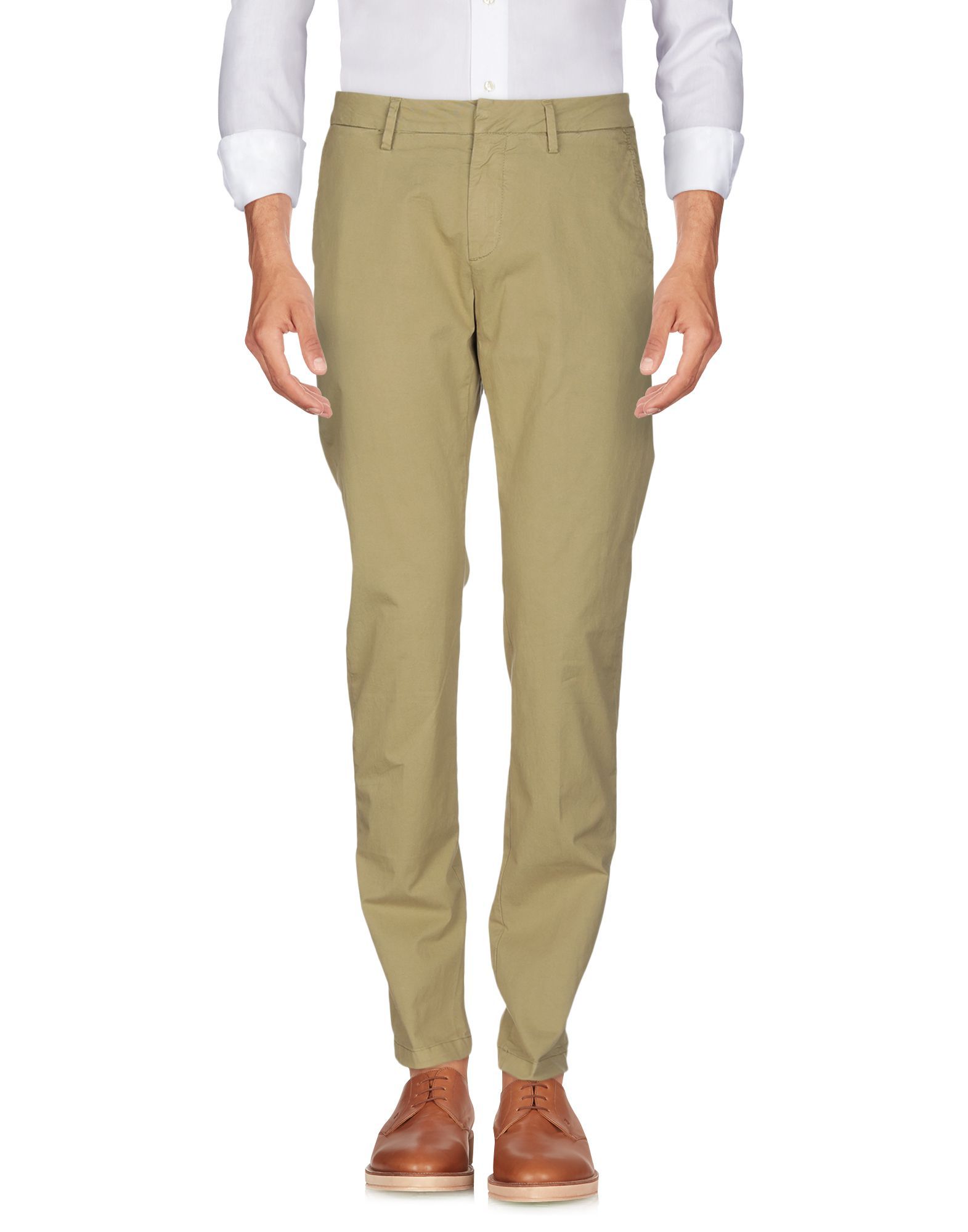 gabardine, solid colour, mid rise, slim fit, tapered leg, no appliqués, hook-and-bar, zip, multipockets, chinos, large sized