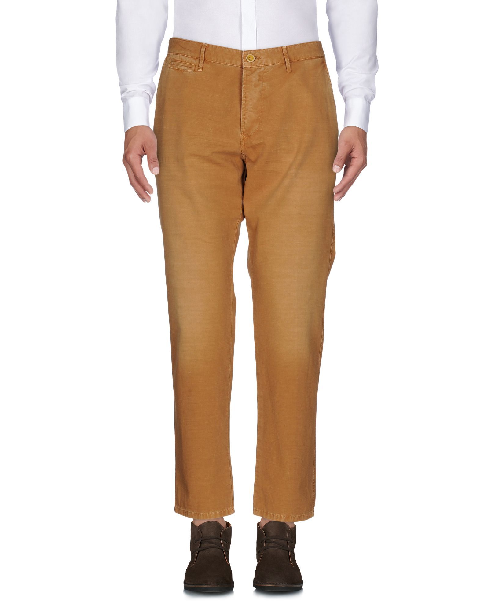 Plain weave<br>Faded<br>Solid colour<br>Mid Rise<br>Regular fit<br>Tapered leg<br>Logo<br>4 buttons<br>Multipockets<br>Chinos<br>