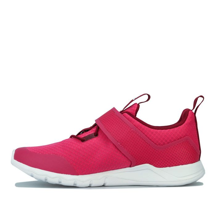 Junior Adidas Girls Rapidflex Trainers Pink.<BR><BR>- Elastic laces with hook-and-loop closure strap<BR>- Regular fit<BR>- Cushioned Cloudfoam midsole<BR>- Comfortable textile lining<BR>- Branding to tong<BR>- Textile and synthetic upper - Textile lining - Synthetic outsole<BR>- Ref: G27085J