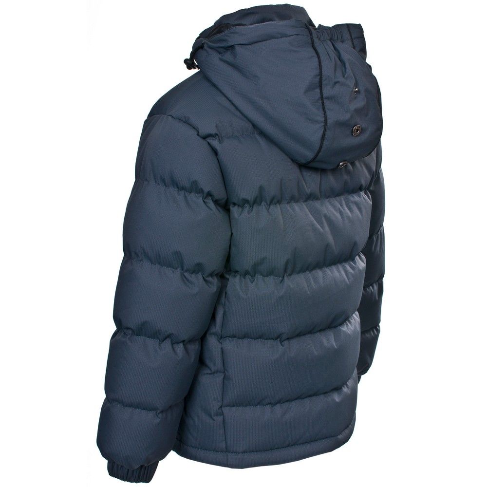 Padded jacket. Adjustable zip off hood. 3 Low profile zip pockets. Elasticated cuffs. Hem drawcord. Down-style look with a polyester fill. The Coldheat insulation technology ensures that the lightweight, durable and soft fibres trap and maintain the heat your body generates. This will help you to stay warm and comfortable with freedom to move even in the coldest and harshest of conditions. 100% Polyester.