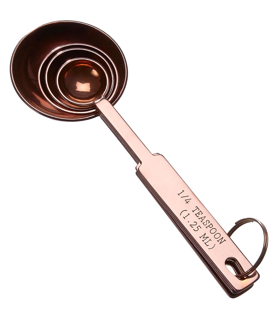 4pc Alchemist rose-tone measuring spoons