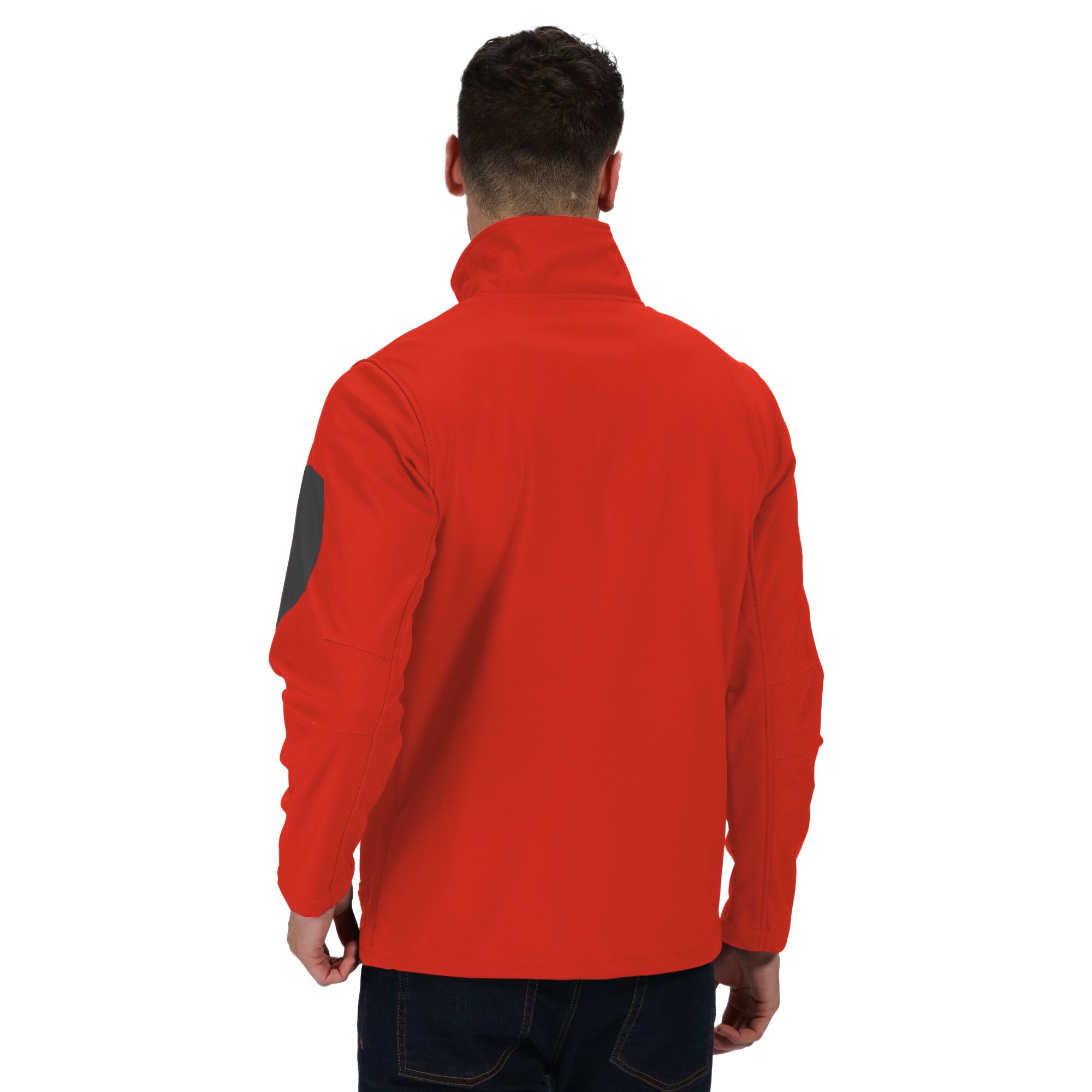 96% Polyester, 4% Elastane. 2 zipped lower and 1 chest pocket. 1 zipped sleeve pocket. Adjustable cuffs. Adjustable shockcord hem. Inner zip guard. Fabric: Warm backed woven Softshell XPT waterproof and breathable 3 layer membrane fabric. Wind resistant membrane fabric. Atl durable water repellent finish. Regatta Standout Mens sizing (chest approx.): XS (36in/92cm), S (38in/97cm), M (40in/102cm), L (42in/107cm), XL (44in/112cm), XXL (47in/119cm), XXXL (50in/127cm), XXXXL (53in/134.5cm).