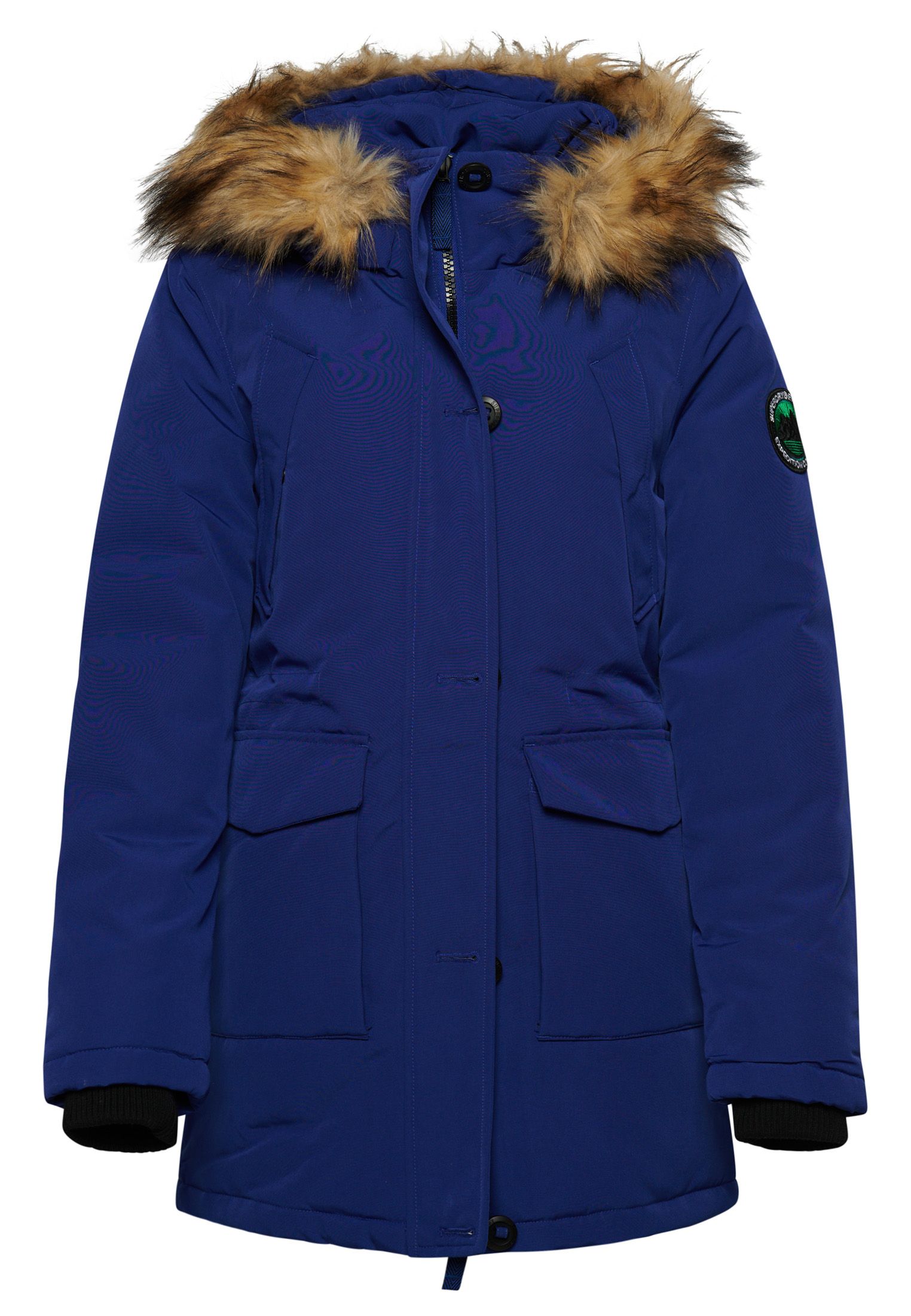 Keep warm and in style this season with the classic Everest Parka coat. A classic in our collection, make this winter-warmer staple one of your wardrobe classics.Slim fit – designed to fit closer to the body for a more tailored lookZip and button fasteningRibbed cuffsRemovable hoodAdjustable faux fur trimSeven pocket design including one inner pocketBungee cord adjustable waistSignature logo tabThe padding in this jacket is 100% recycled, each jacket contains over 30 recycled bottles, this avoids these bottles being sent to landfill or polluting our oceans.