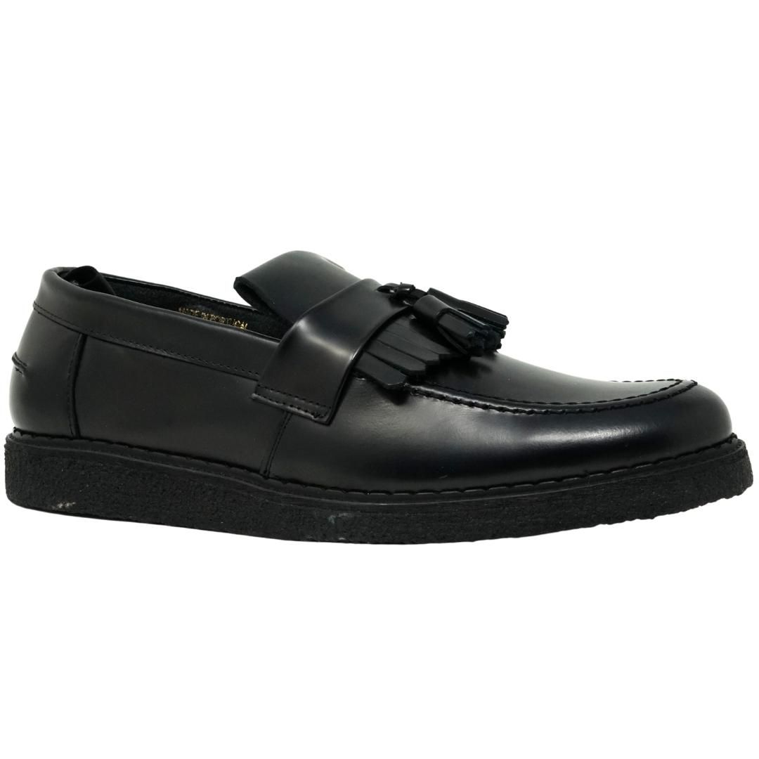 Fred Perry George Cox B8278 102 Black Leather Shoes