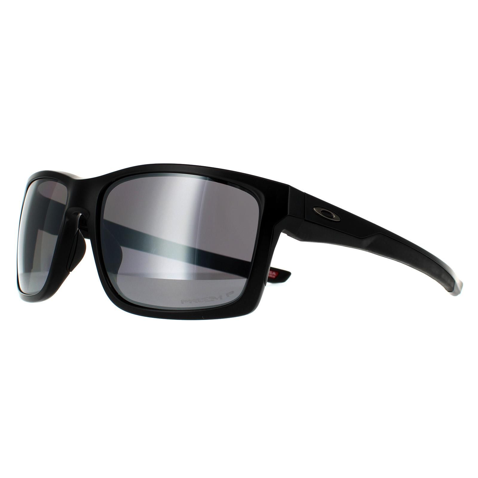 Oakley Rectangle Mens Matte Black Black Prizm Polarized Sunglasses