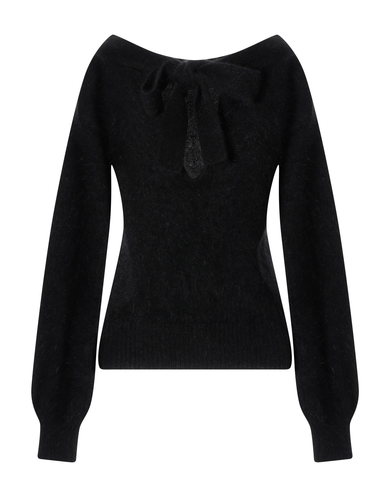 velour, knitted, no appliqu�s, basic solid colour, bow collar, heavy-weight knitted, long sleeves, no pockets