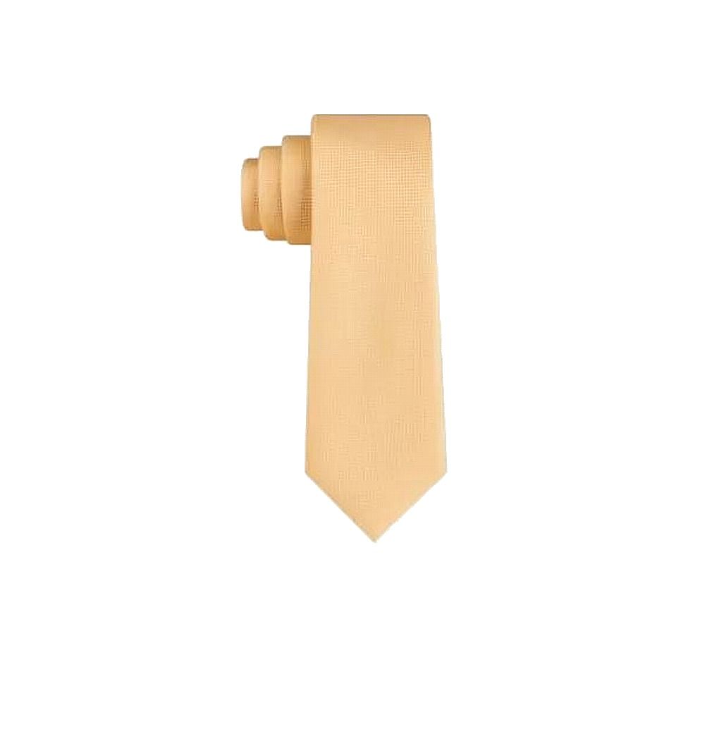 Color: Yellows Size: One Size Pattern: Solid Type: Tie Width: Skinny (Material: Silk
