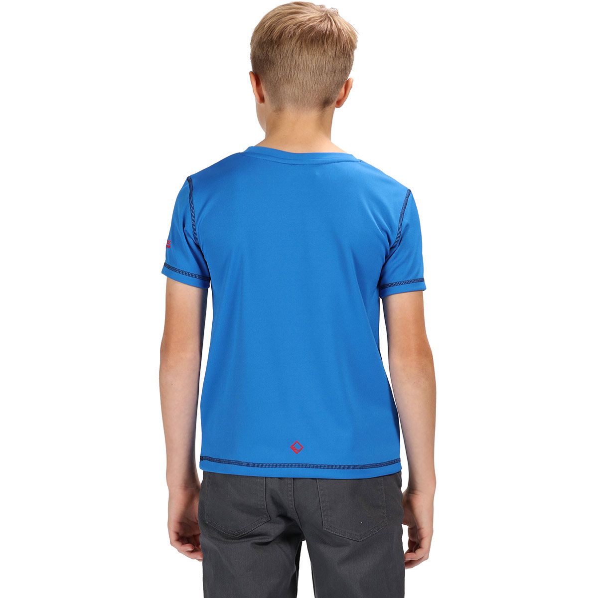 100% quick dry polyester pique fabric. UV Protection (UPF) of 40+. Good wicking performance.