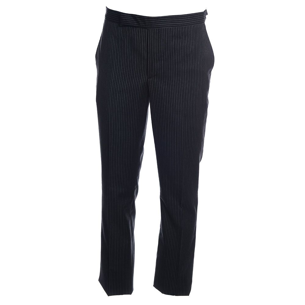 Men's Hackett, Stripe Trousers in Black & Charcoal